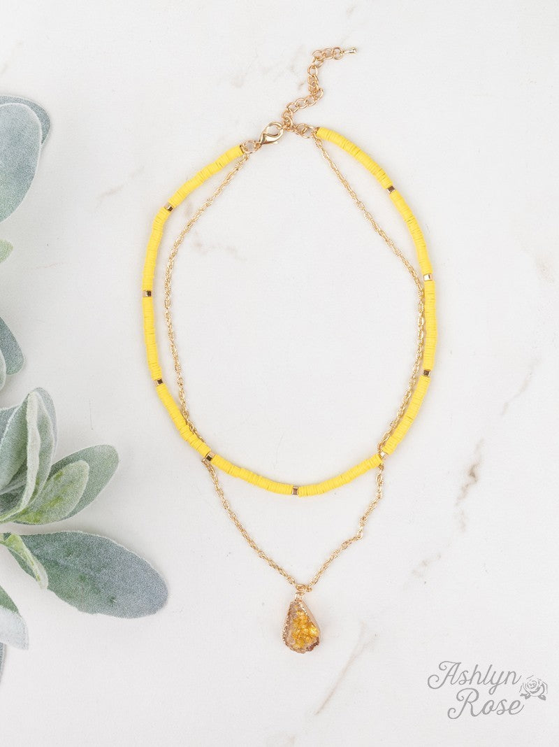 All Summer Long Beaded Layered Necklace